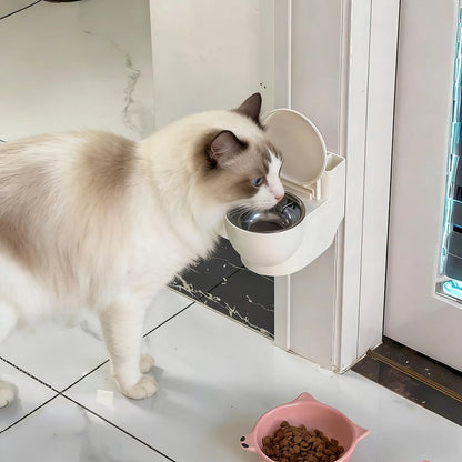 Cat water bowl toilet design