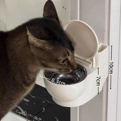 Cat water bowl toilet design
